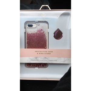 Protective phone case with ring stand